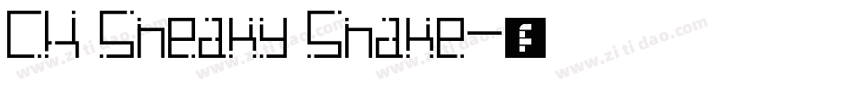 CK Sneaky Snake字体转换